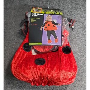 Totally Ghoul Lady Bug Costume Girl's Toddler Halloween 1-2 Years New